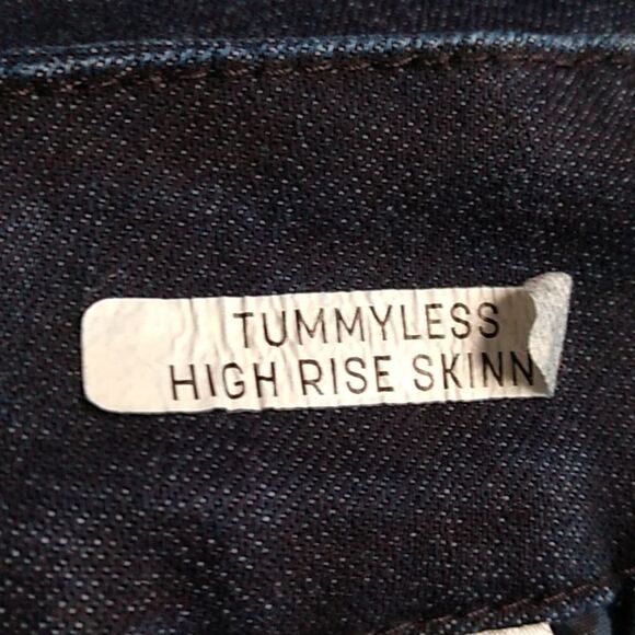 Seven7 Midnight Blue Denim Women's 12 Tummyless High Rise Skinny - Picture 10 of 10